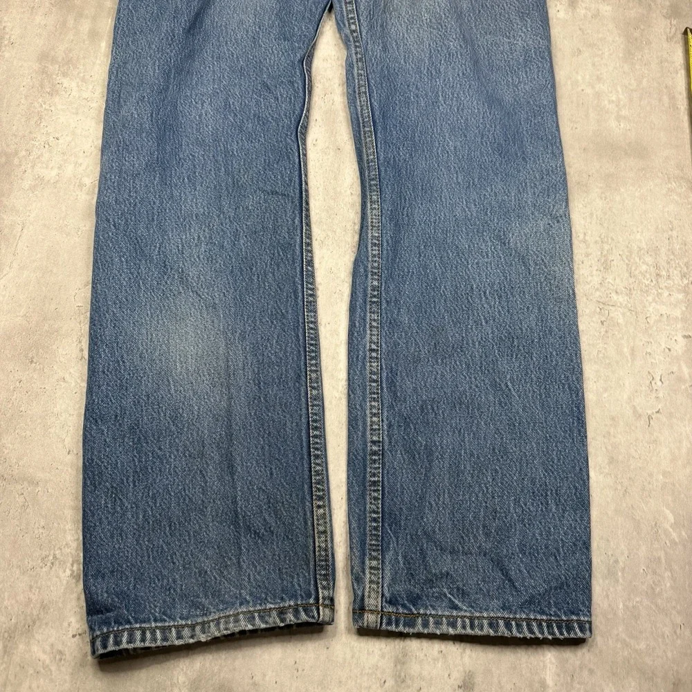 Levis 501 Straight Leg Jeans Mens Fits 35x32 Blue Button Fly Denim Y2K Work L